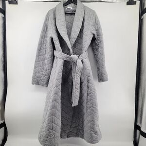 Lake Quilted Gray Women's Robe Gray Size XL